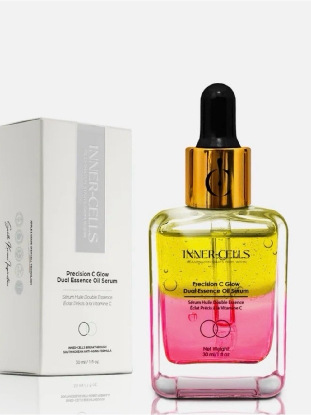 Precision C Glow Dual Essence Oil Serum - White